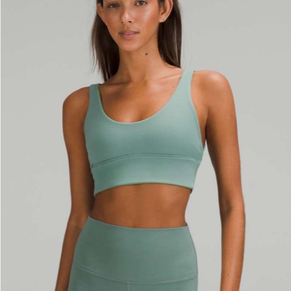 NWOT Lululemon Align Reversible Bra Tidewater Teal / Green Foliage